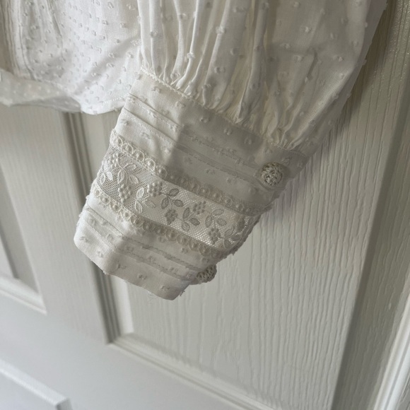 Zimmermann Cotton Voile Button Down Top - White - Size 1 (S) - Picture 4 of 11